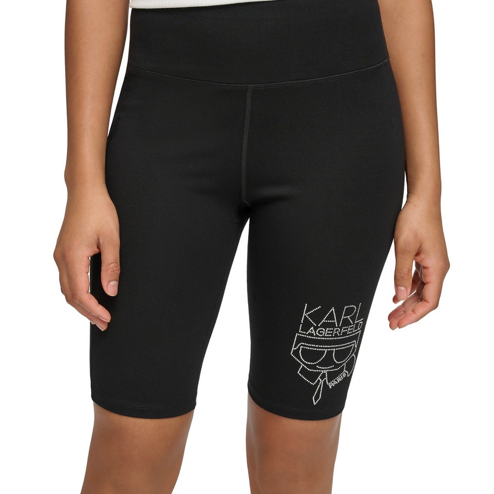 Karl Lagerfeld bedazzled Bike Shorts